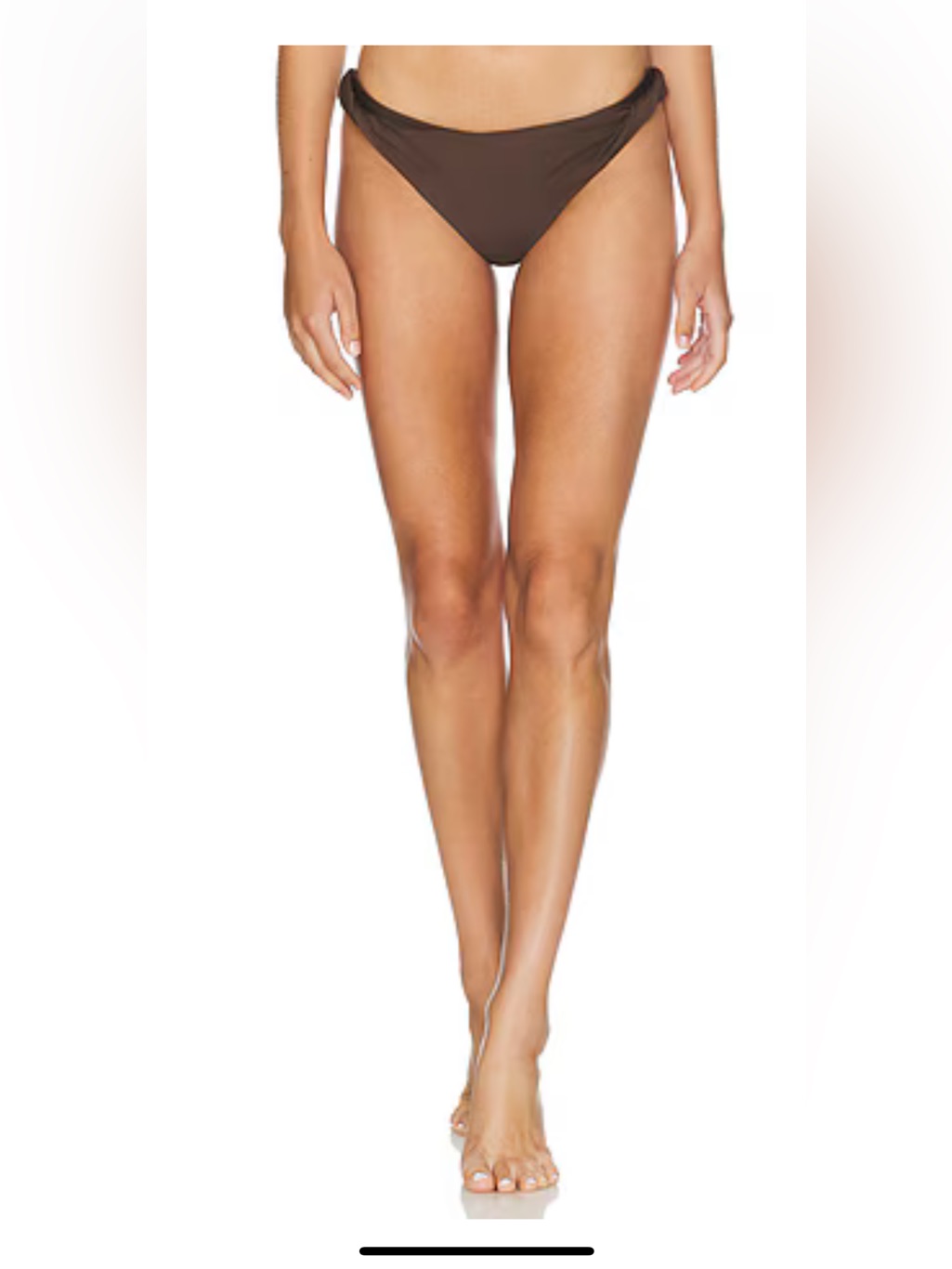 Twisted Under Bust Bikini Set - Brown — image 2 of 8